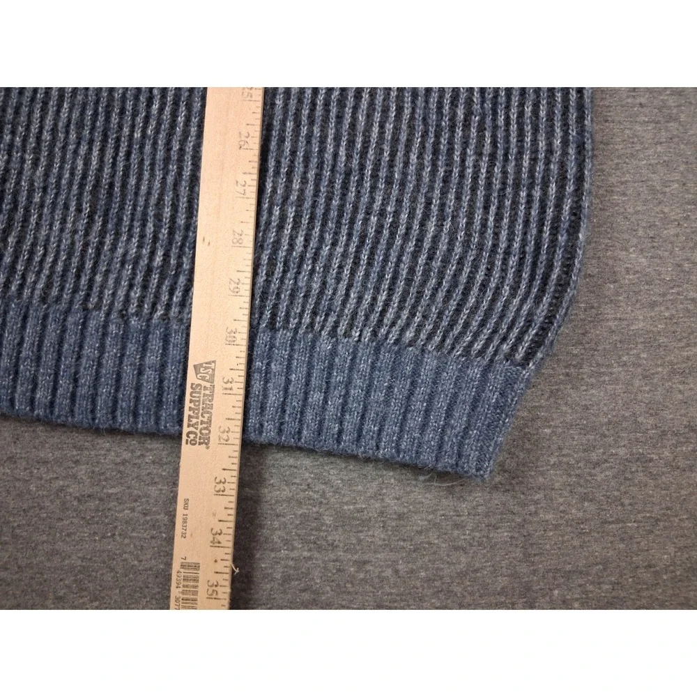 New Old Navy Mens Sweater 2XL Blue Rib Soft Pullover Wool Blend Casual Classic‎
